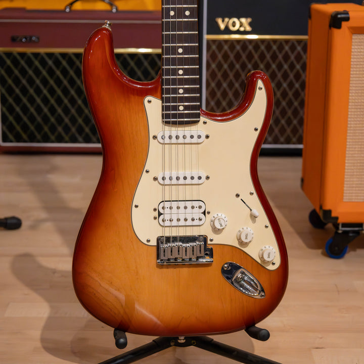 Fender - American SRS- HSS Strat Sienna Burst, ASH w/ Chainsaw Style Fender HD Case - 2007 - USED