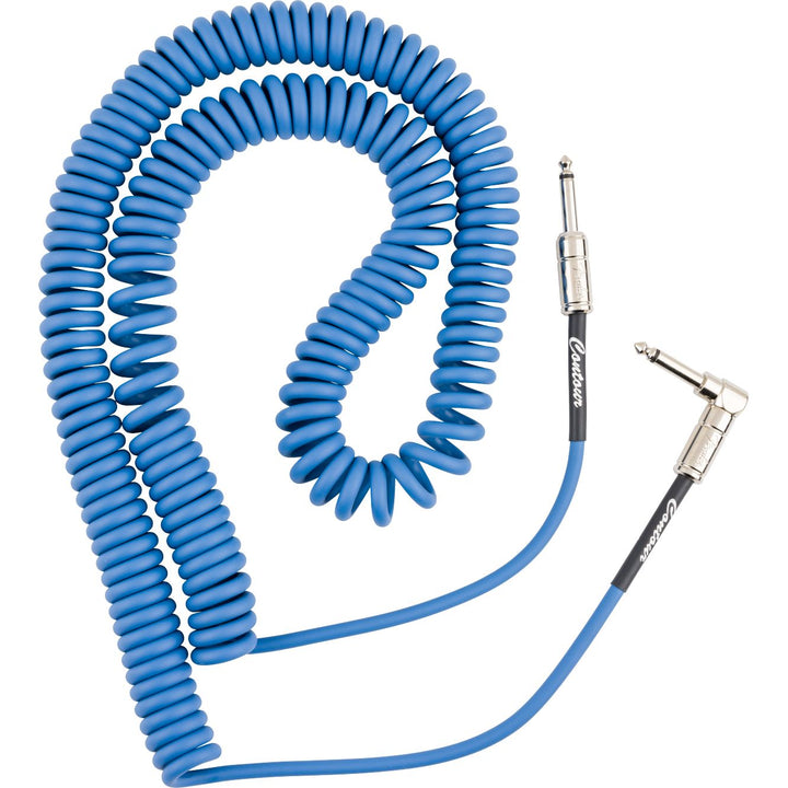 Fender  Contour 30' Coiled Cable - Lake Placid Blue