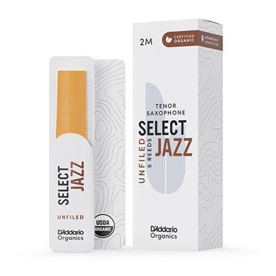 D'Addario Woodwinds ORRS05TSX2M Select Jazz, Tenor Saxophone - Unfiled, 2M, Box Of 5