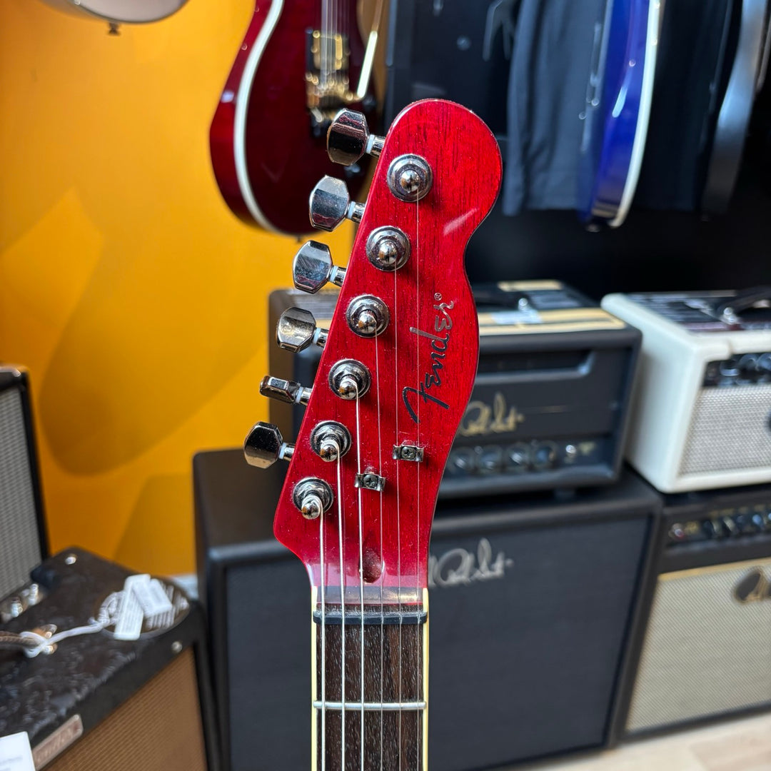 Fender - FMT-HH Carved Top Telecaster - Transparent Crimson Red w/ Fender Bag (2012) - USED