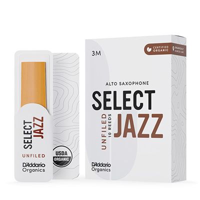 D'Addario Woodwinds ORRS10ASX3M Select Jazz, Alto Saxophone - Unfiled, 3M, Box Of 10