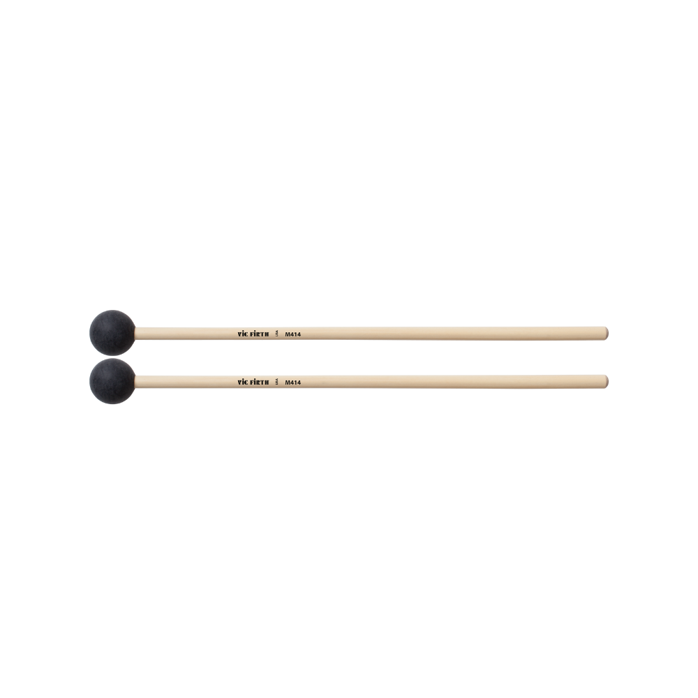 Vic Firth M414 Articulate Series Keyboard Mallet - Hard Rubber, Round