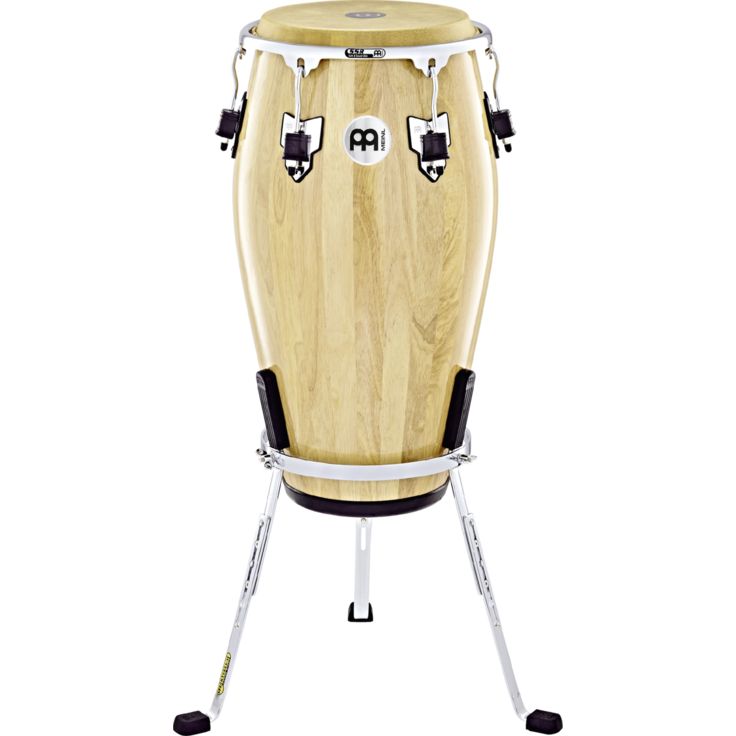 Meinl Percussion 11 3/4" MarathonÂ® Exclusive Series Conga Natural Chrome plated HW True Skin Buffalo Head