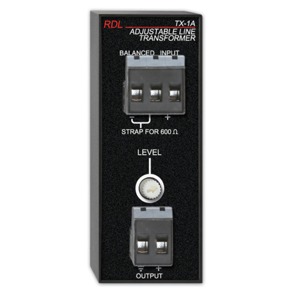 RDL TX-1A Balanced to Unbalanced Transformer - Adjustable
