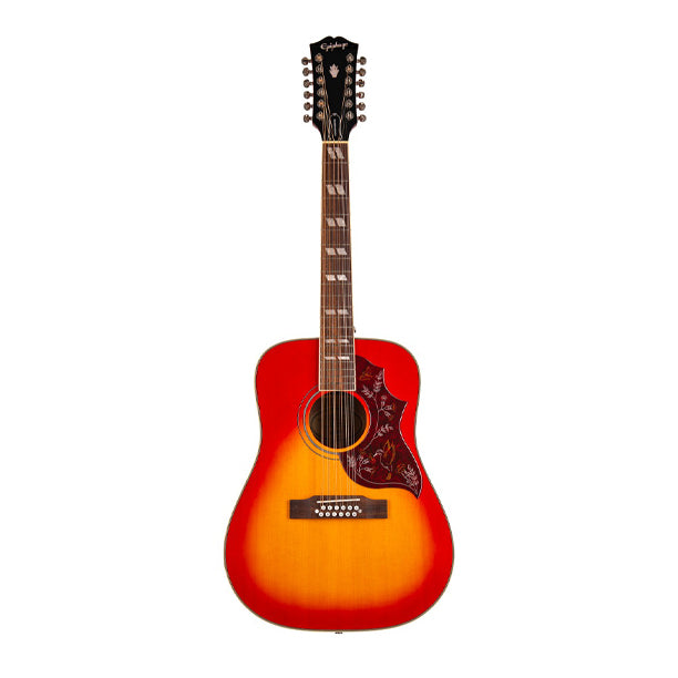 Hummingbird Pro 12-string acoustic/electric in Faded Cherry finish with spruce top and mahogany back and sides.
