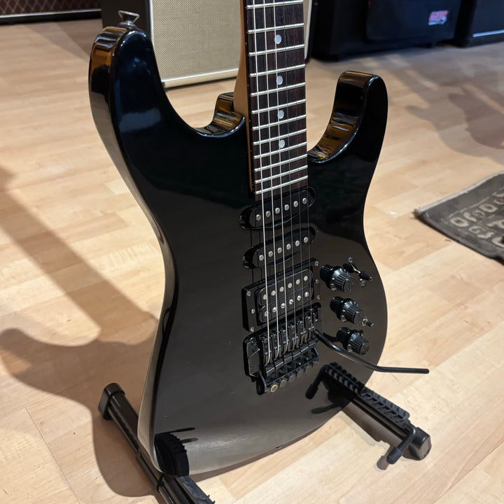 Fender - HM Strat w/ Factory Kahler Spyder Tremolo & HD Case (Vintage MIJ-1988-Black) - USED