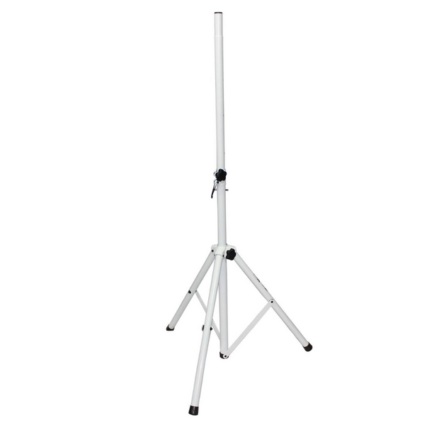 ProX T-SS28P Cloud Series White 4-7' Adjustable Height Heavy Duty All Metal Speaker Tripod Stand Set w/ Carry Case