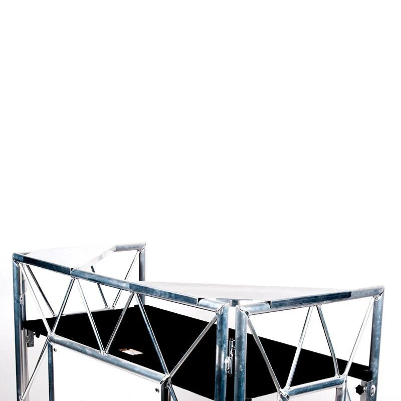 The Accu-Stand Pro Event Table Shelf is an aluminum corner shelf for all Pro Event Table models. Sold in Pairs. Place additional gear on the Pro Event Table shelf such as light weight lighting fixtures.