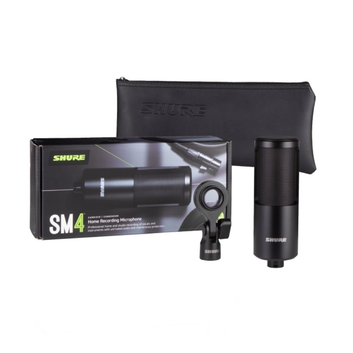 Shure SM4 Home Recording Mic w/ Hardmount - Black