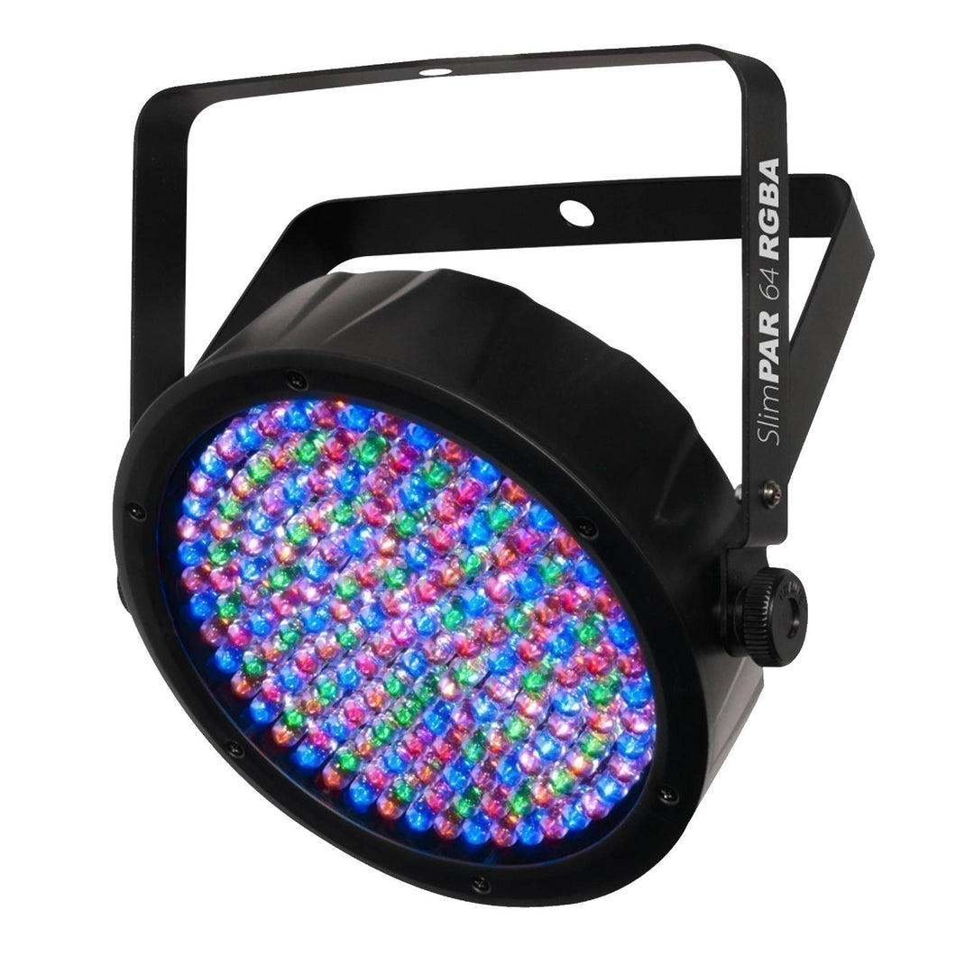Chauvet DJ SLIMPAR64-RGBA-ILS LED Wash light w/ ILS Light Source:180 LEDs (39 red, 39 green, 51 blue, 51 amber) 0.25 W (20 mA), 50,000 hours life expectancy