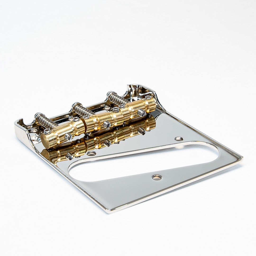 Allparts TB-5135-001 Bridge for Telecaster® with Advanced Plating Compensated Saddles