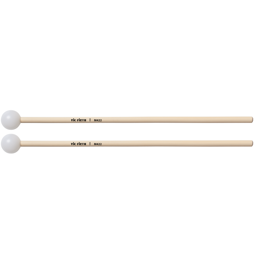 Vic Firth M422 Articulate Series Keyboard Mallet - 1 1/8" Poly, Round