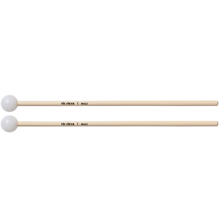 Vic Firth M422 Articulate Series Keyboard Mallet - 1 1/8" Poly, Round