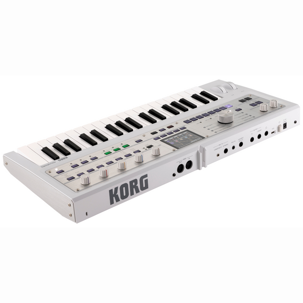 Korg MICROKORG2WH LTD MK2 Synthesizer/ Vocoder w/ Soft Case -  Metallic White