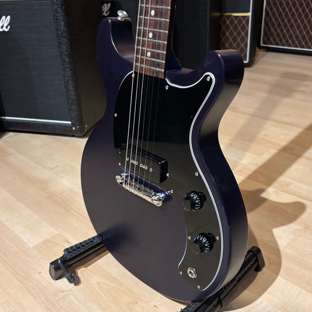 Gibson - Les Paul JR- DC- Tribute ( Worn Blue Satin ) w/ Gibson Premium Gig bag (2013) - Used