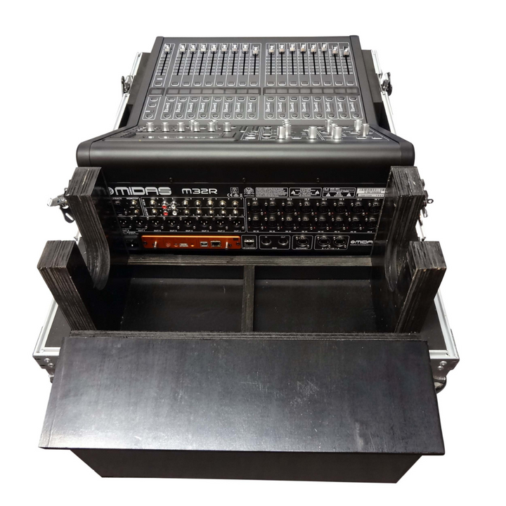 PROX Midas M32R Flight Case w/ Doghouse with Wheels