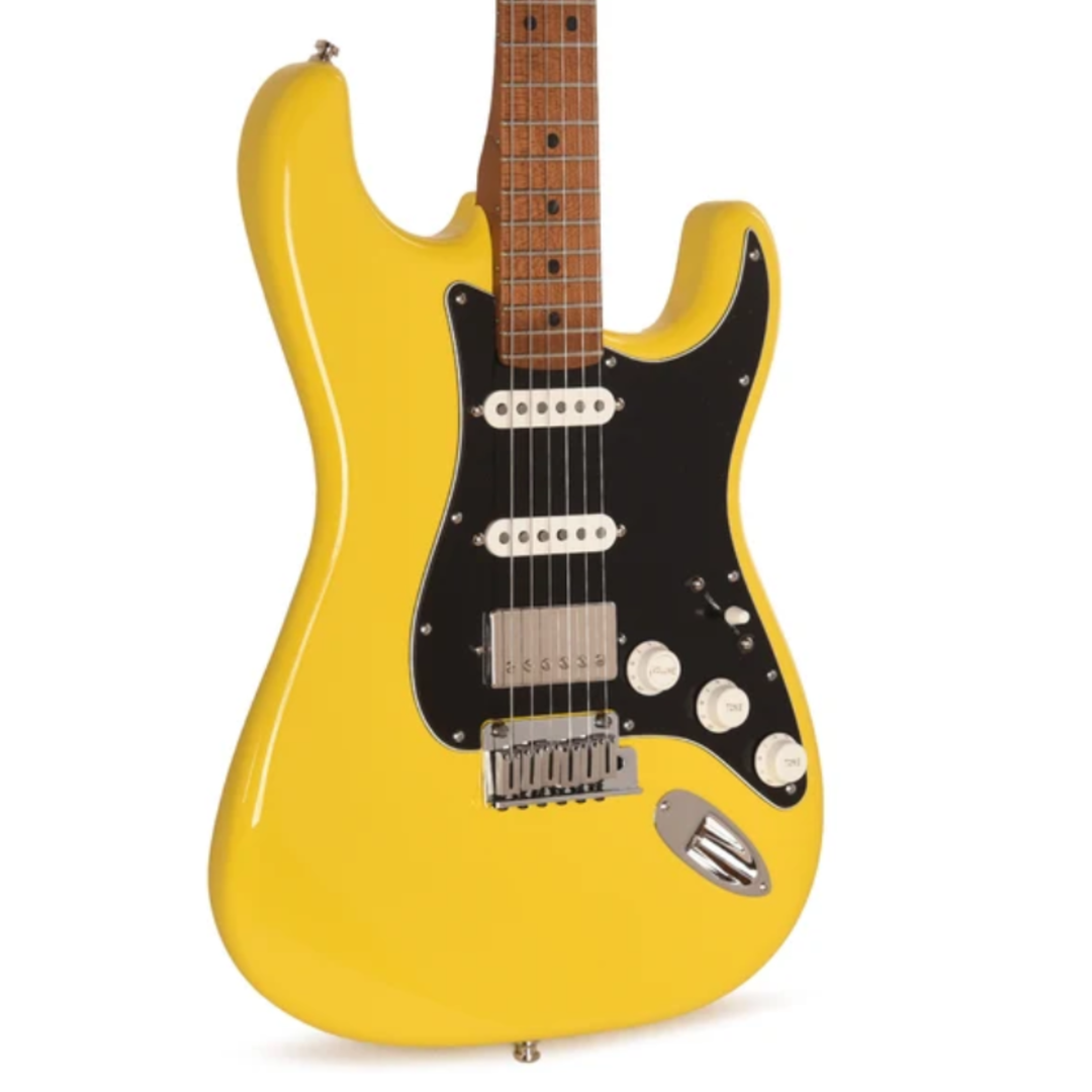 Fender Dealer Exclusive American Ultra II Stratocaster HSS Roasted Maple Fingerboard Electric Guitar (Graffiti Yellow)