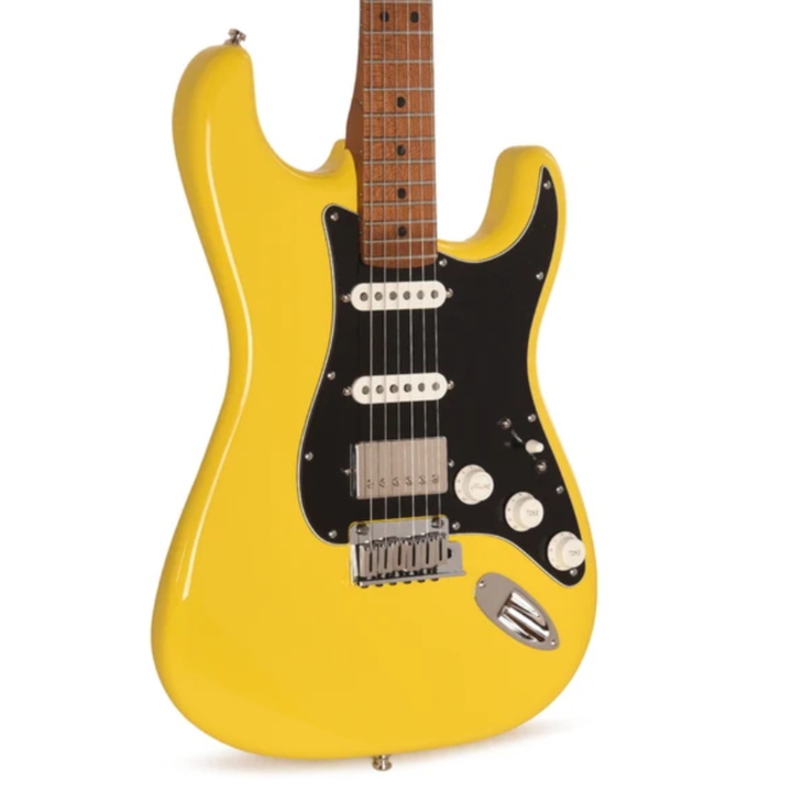 Fender Dealer Exclusive American Ultra II Stratocaster HSS Roasted Maple Fingerboard Electric Guitar (Graffiti Yellow)
