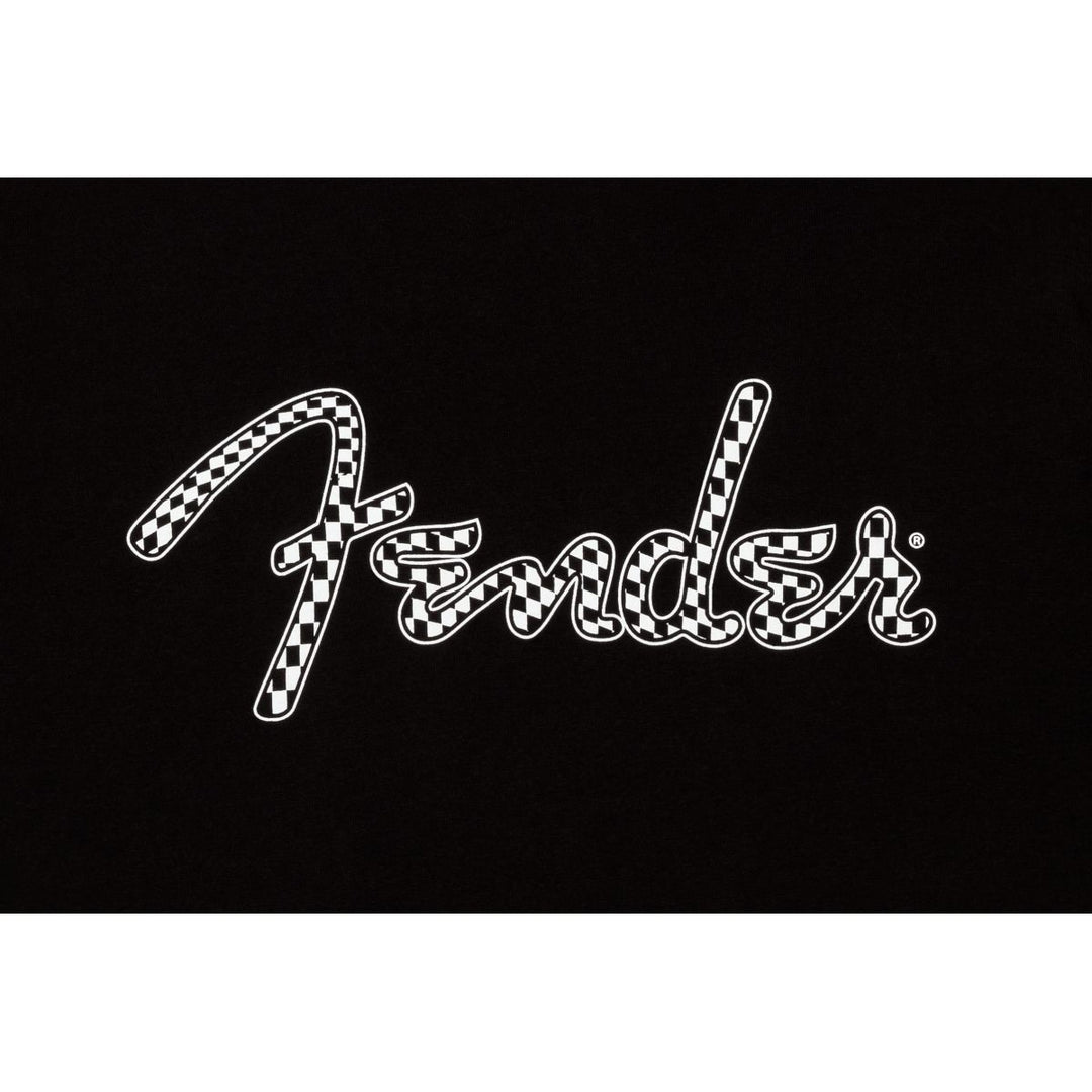 Fender 9192411306 Fender® Spaghetti Wavy Checker Logo Tee - Black, S