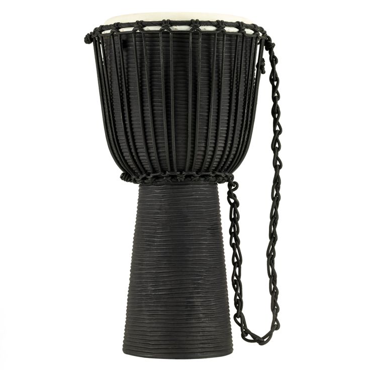 Meinl Percussion 12" Rope Tuned HeadlinerÂ® Series Wood Djembe Black River Series