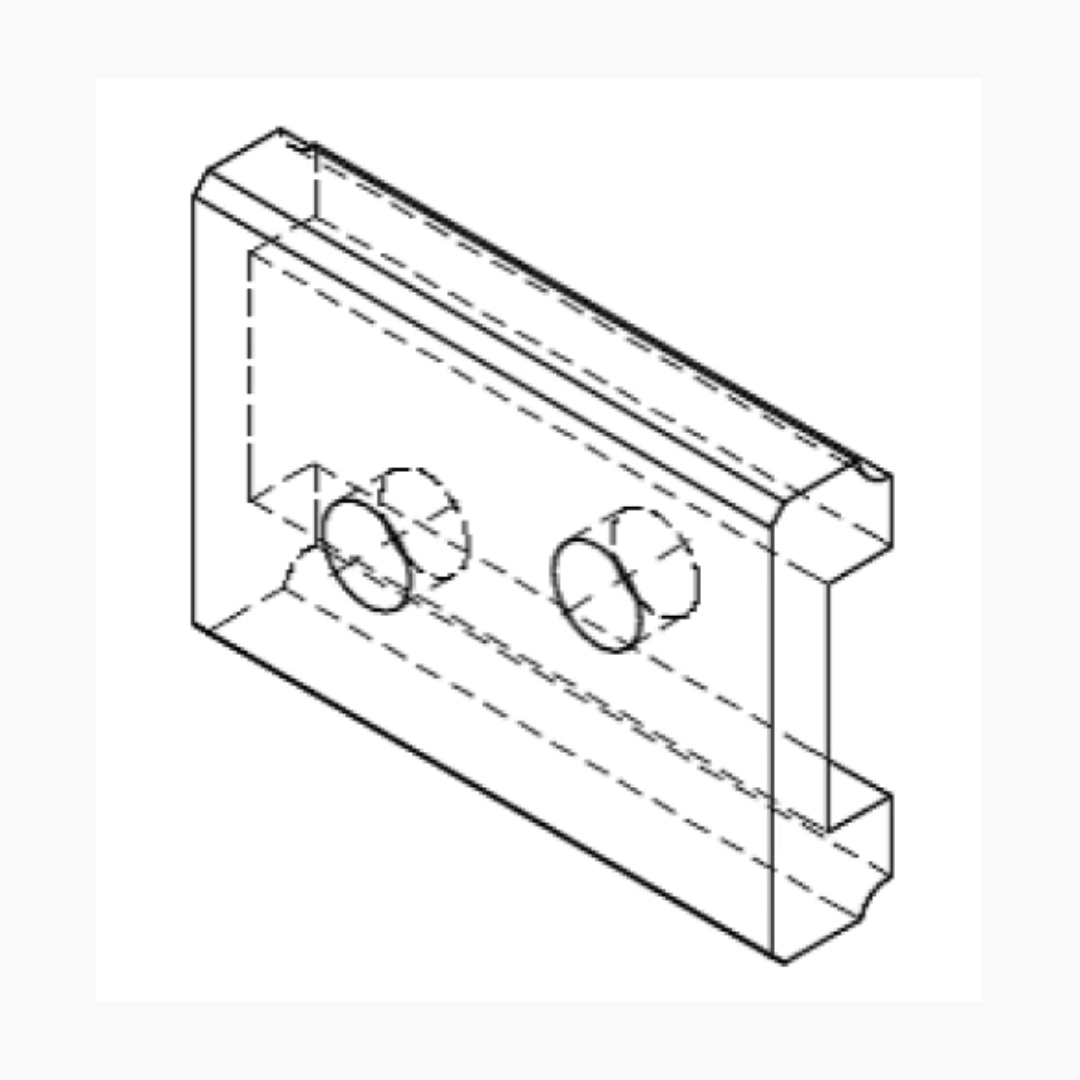 Allparts LT-1780-000 Summit Fret Tang Cutter Guide Plate - Profile 1-2