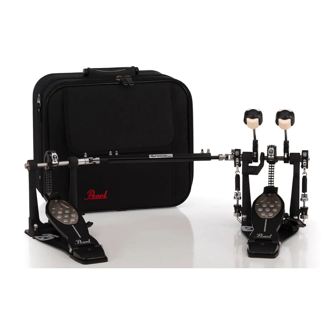 Pearl P-2052CB 25Th Black Eliminator Redline Double Bass Drum Pedal - Chain Drive