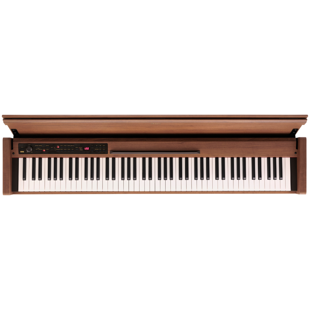 Korg POETRY 88-key RH3 Elegant Upright Digital Piano w/ Bluetooth Audio Playing - Wood Grain Exterior