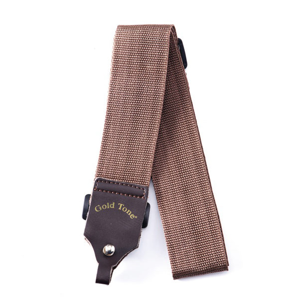 Gold Tone Cloth Banjo Strap (Brown)