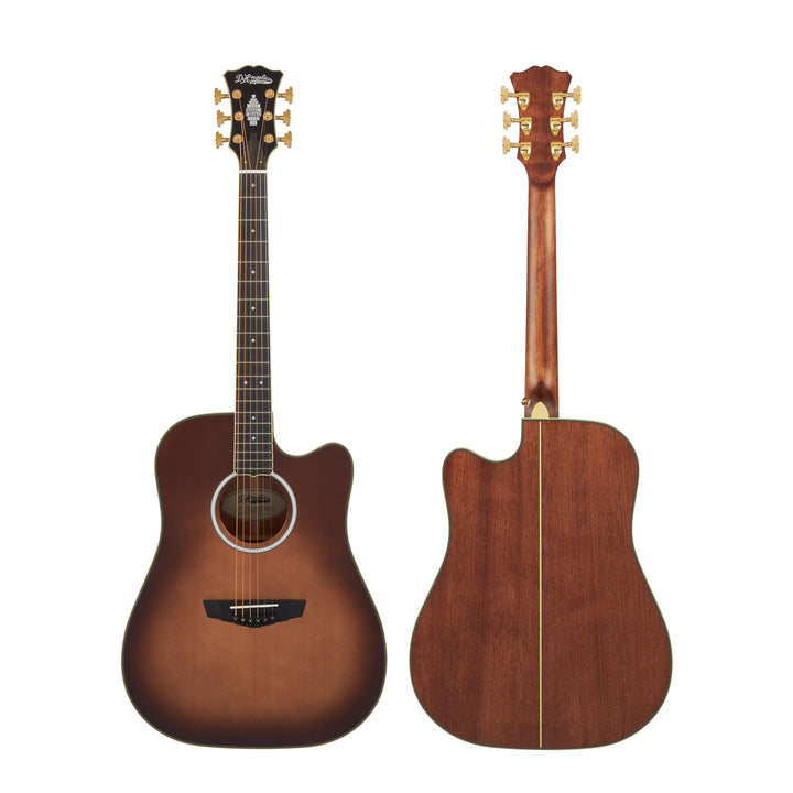 D'Angelico DAED500ATBGP2 Bowery Dreadnought CE Includes Hard Case - Autumn Burst