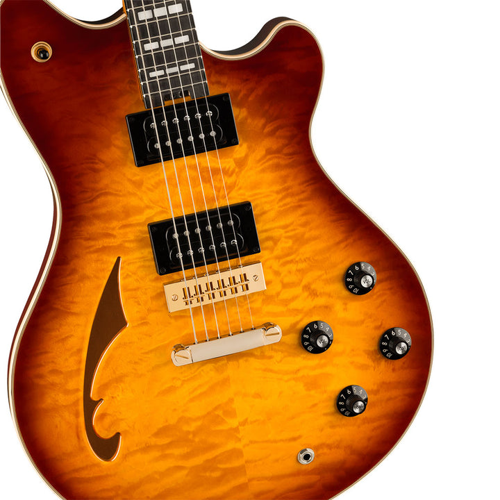 EVH - "SA-126 QM Special" Tobacco Burst  w/ White Deluxe EVH Hard Shell Case
