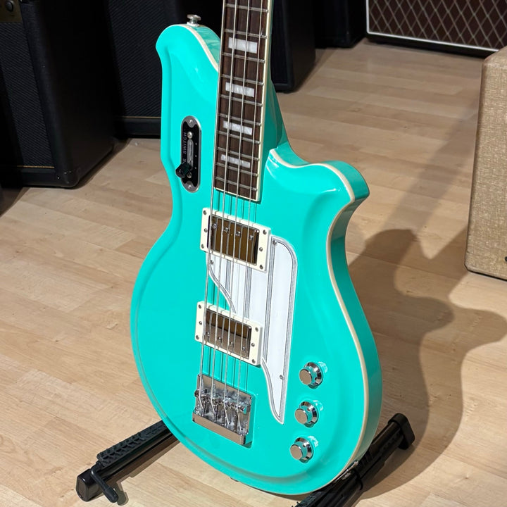 Eastwood - Airline Map Bass Long Scale - Rosewood - Seafoam Green (No Case Or Bag) - USED