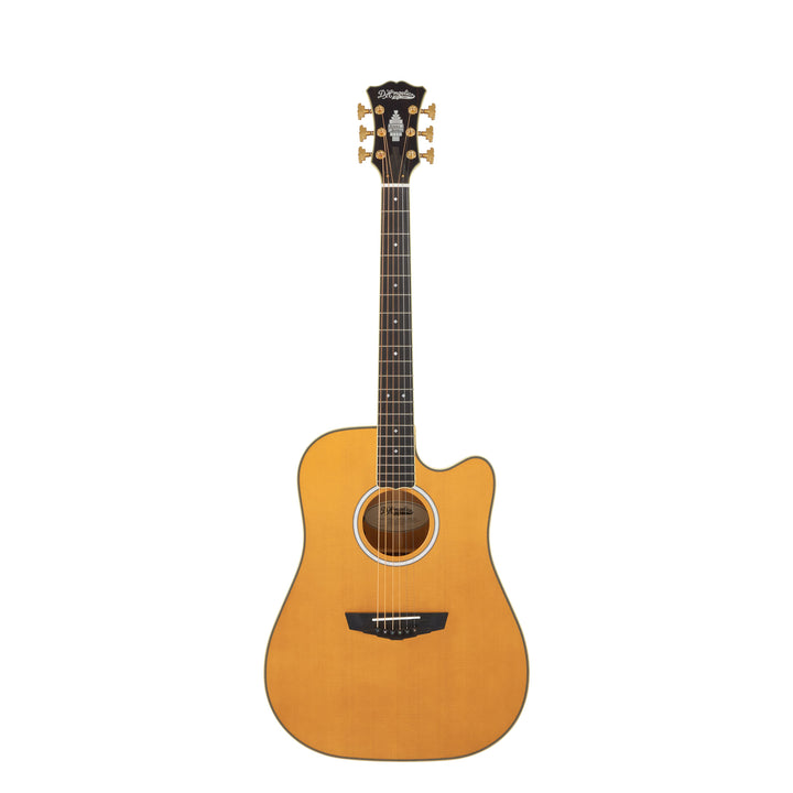 D'Angelico DAED500VNATGP2 Bowery Dreadnought CE Includes Hard Case - Vintage Natural