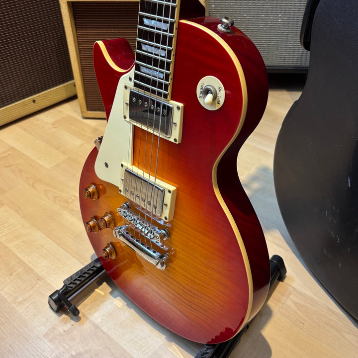 Epiphone - LEFTY Les Paul 60's Standard Cherry Sunburst w/ HD Shell Case (2004) - USED