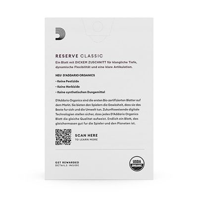 D'Addario Woodwinds ORCR1040D Reserve Classic German - Box Of 10 - 4.0