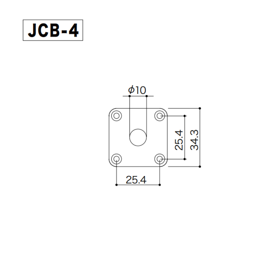 Allparts AP-0633 Square Jackplate for Les Paul® Nickel (metal)