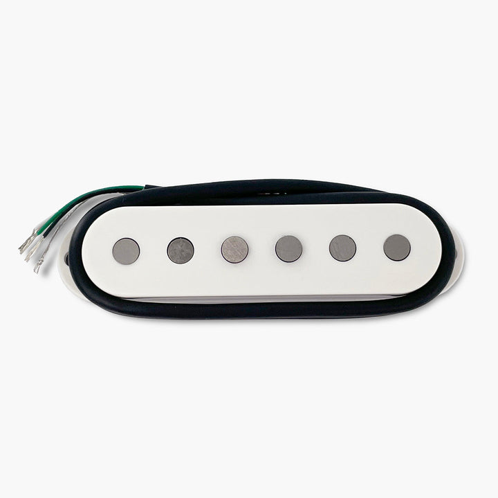 Allparts RZR-10050 Razor® Hihō Hidden Gem Single-Space Stacked Humbucking Pickup For Stratocaster® - White