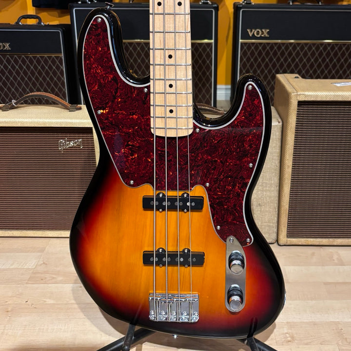 Squier - Paranormal Jazz Bass Sunburst- Maple w/ Rouge Valley Gig Bag (2022) - USED