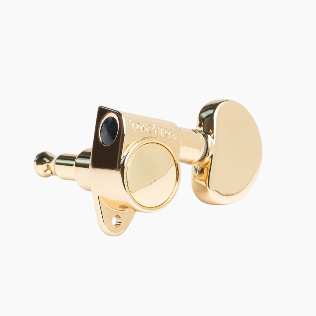 Allparts TK-7100-002 Tonepros GKB33K Tuning Keys, 3x3, Set of 6 - Gold