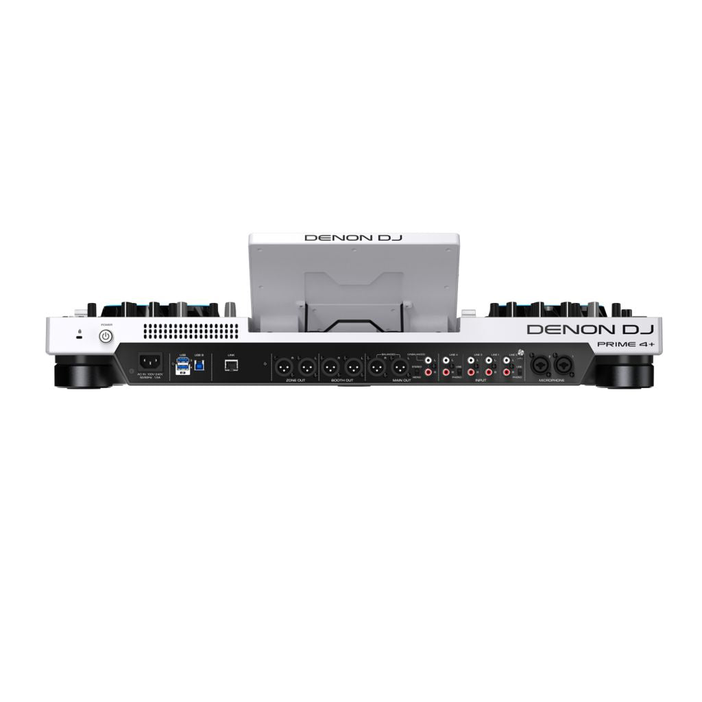 Denon DJ Prime 4+ Standalone 4-Deck DJ Controller - White