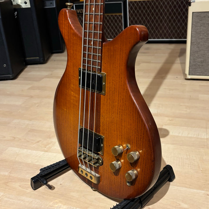 VINTAGE - Odyssey - B200 Ash Bass  w/ Original HD Case (Tobacco Shade -1977) - USED