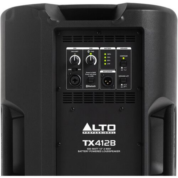 Alto Professional TX412BXUS 900-Watt 12-Inch Battery Powered Loudspeaker With Bluetooth