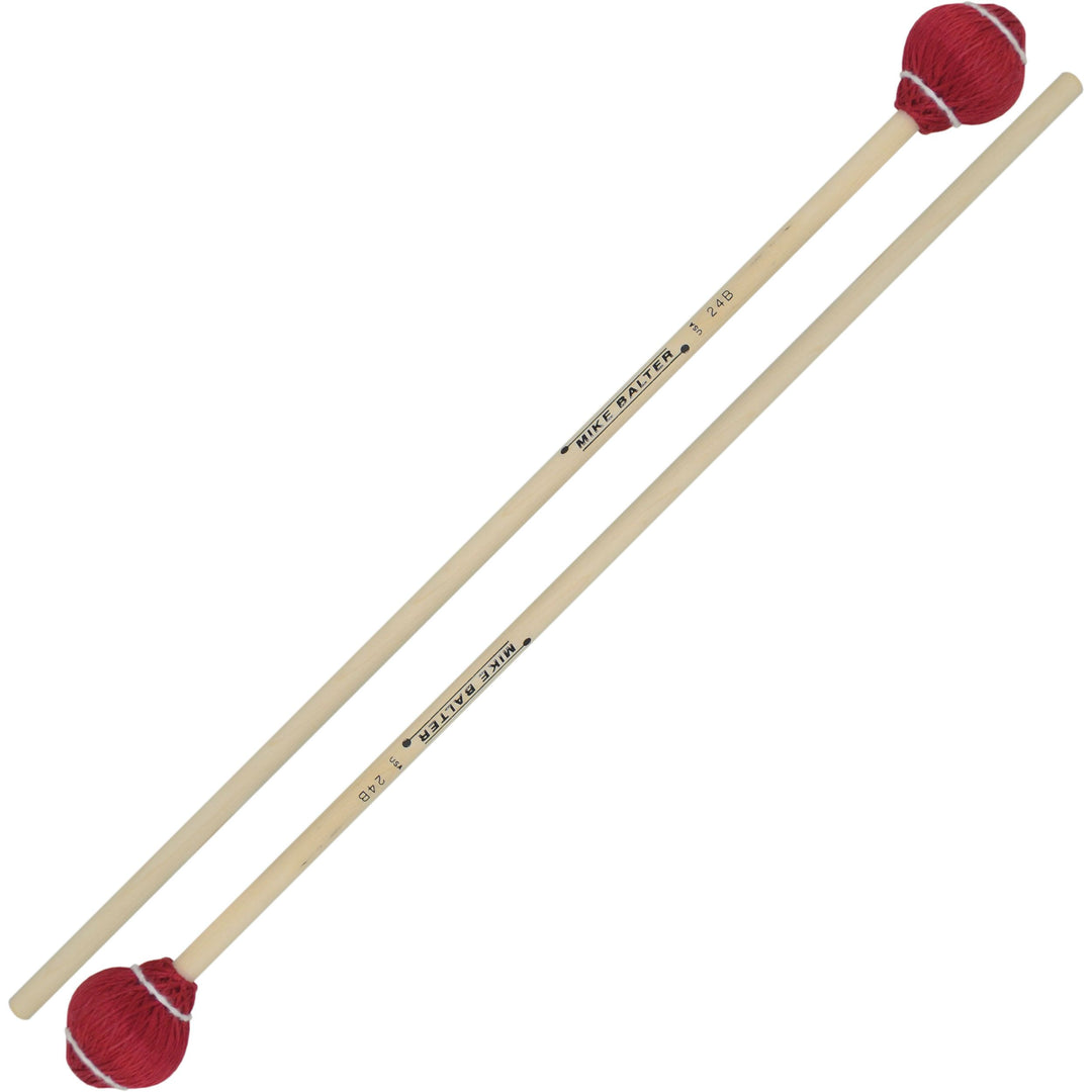 Vic Firth B24B Mike Balter Cord Birch Mallets - Soft (Red)