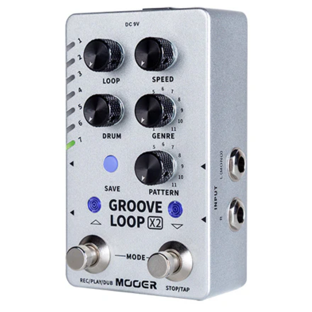 Mooer M721 Groove Loop x2 Stereo Looper & Drum machine Effects Pedal