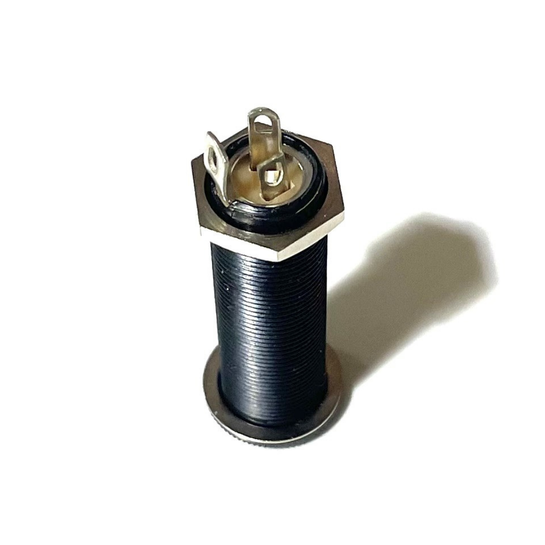 Allparts EP-0152 Switchcraft® 152B Stereo Long Threaded Jack Black