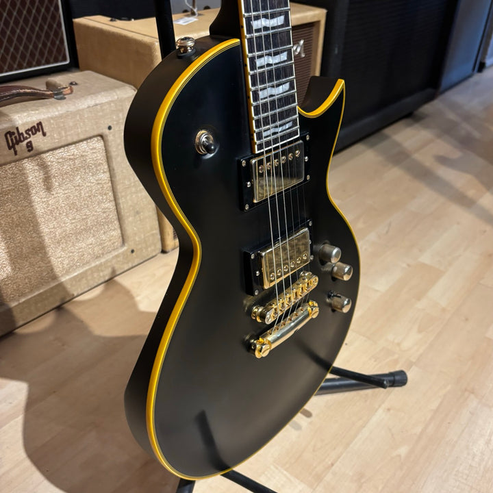 ESP-LTD  EC 1000 Deluxe  (Vintage Black - Gold HD  w/ Seymour Duncan 59 & JB ) - No Case Or Bag - USED