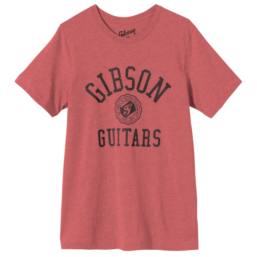 Gibson GTS-COLG-RED  Collegiate Tee (Heather Red) - S, M, L, XL, XXL, XXXL**