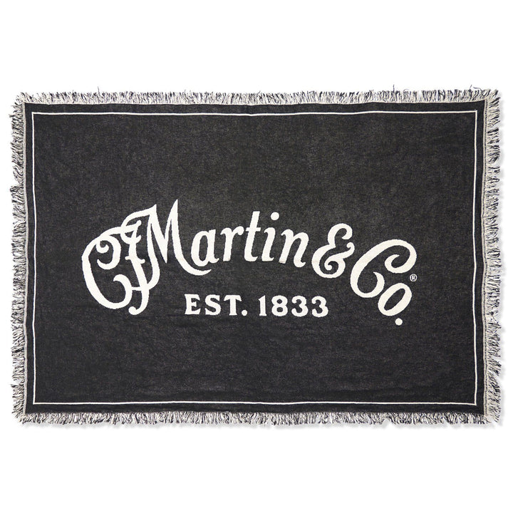 Martin 18N0398 Black with Ivory Logo – Coverlet, 48 x 68