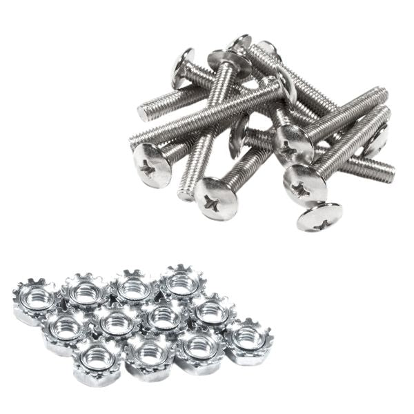 Fender Pure Vintage Chassis Mounting Screws/Nuts - Nickel