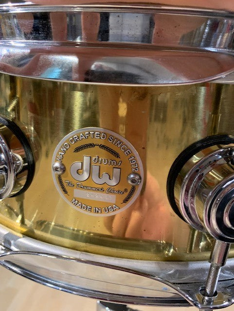 DWUSEDPBSNARE- DW Polished Brass Pre Owned 5.5" x 14"