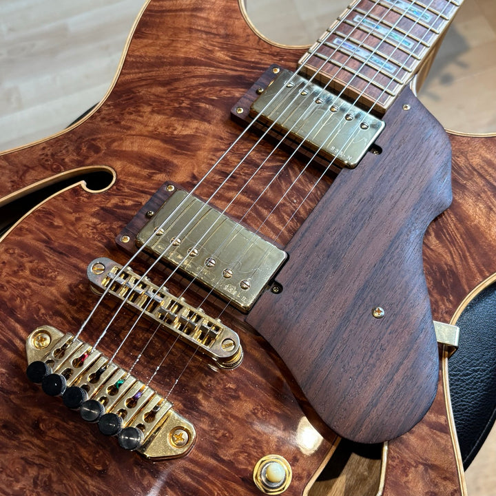 Ibanez - LTD ED Artist Artcore Custom AS103BM-ABR-12-01 Burled Mahogany w/ OHSC (2007) - USED